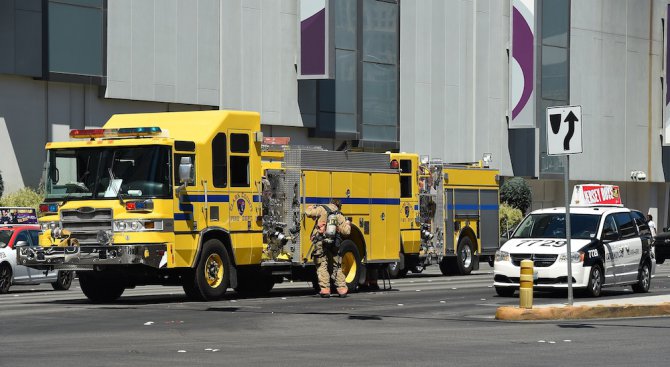 14 пострадаха при пожар на самолет във Вегас