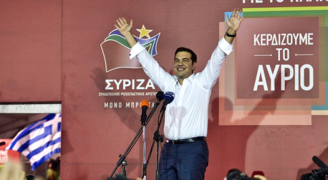 Ципрас обяви двупартийна коалиция, полага клетва като премиер днес (обновена)