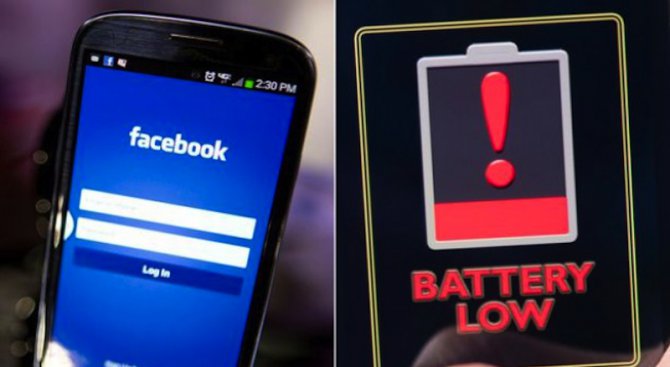 Facebook източва батерията на телефона ви