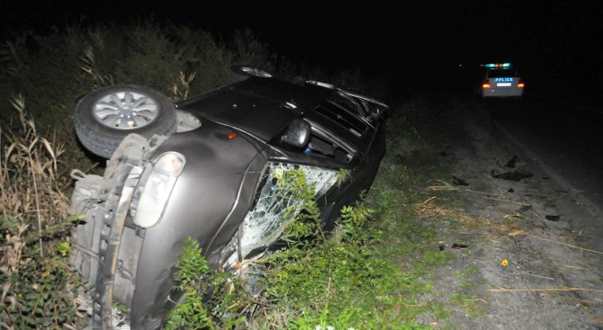 Тежка катастрофа на пътя Бургас-Несебър (снимки)