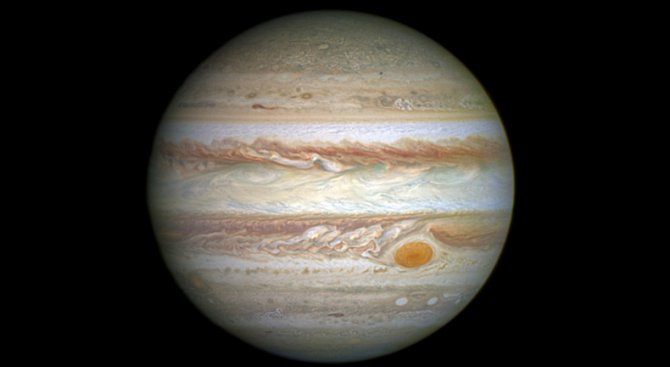 Голямото червено петно на Юпитер се свива