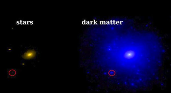 Откриха галактика, която се състои от рекордно количество тъмна материя