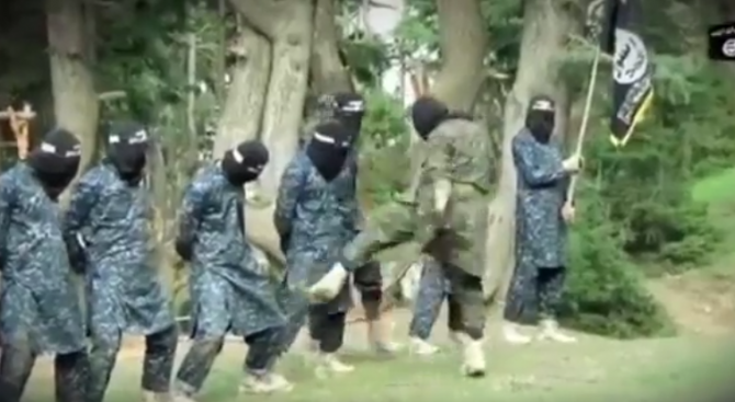 Вижте една тренировка на терористите от ИД (видео)