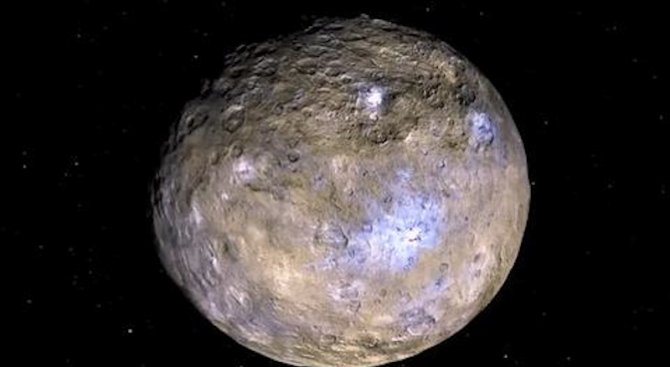 Мистериозните ярки петна на Церера най-вероятно са соли