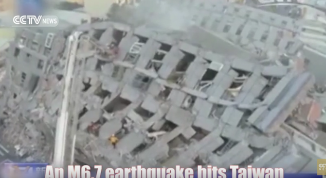 Потресаващи кадри след земетресението в Тайван, жертвите вече са 14 (видео)