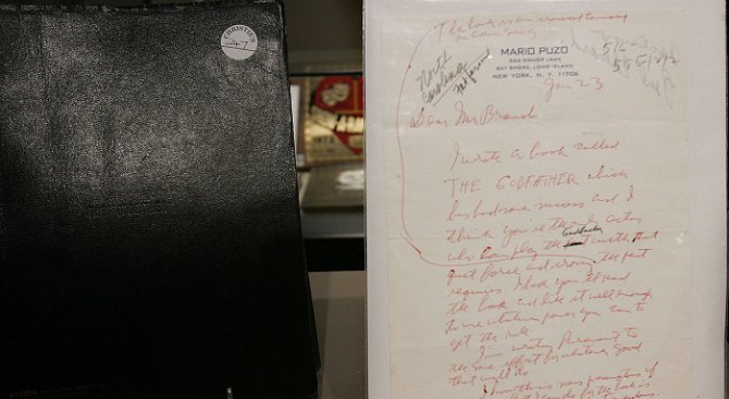 Архивът на Марио Пузо се предлага на търг