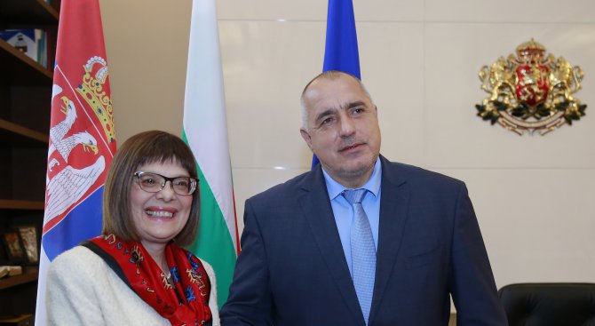 Премиерът се срещна с председателя на Скупщината Мая Гойкович