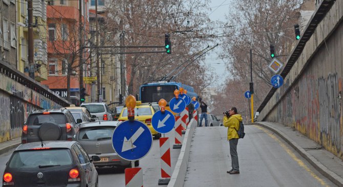 Бул. &quot;Васил Левски&quot; в София е почти готов, за да приеме двупосочния трафик (снимки)