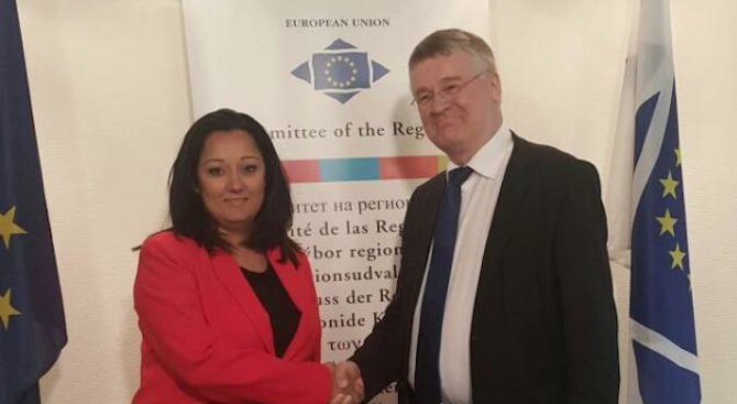 Лиляна Павлова се срещна с председателя на Комитета на регионите в Брюксел (снимка)