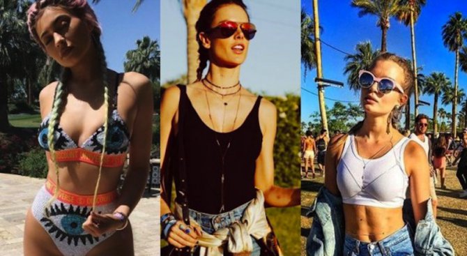 Фестивална мода от знаменитостите на Coachella