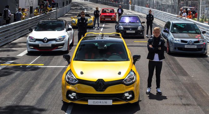 Clio R.S 16 дебютира на пистата в Монако и отбеляза 40 години Renault Sport