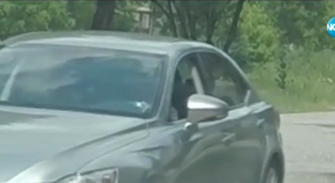 Лукс в Горското в Габрово - карат хибридна кола, взета под наем за 72 000 лв. (видео)