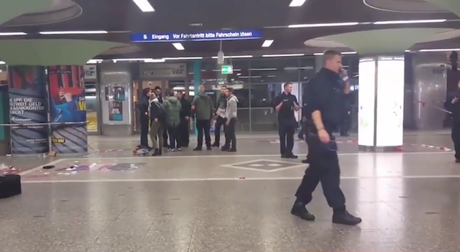 Четирима бяха намушкани с нож на жп гарата във Франкфурт (видео)