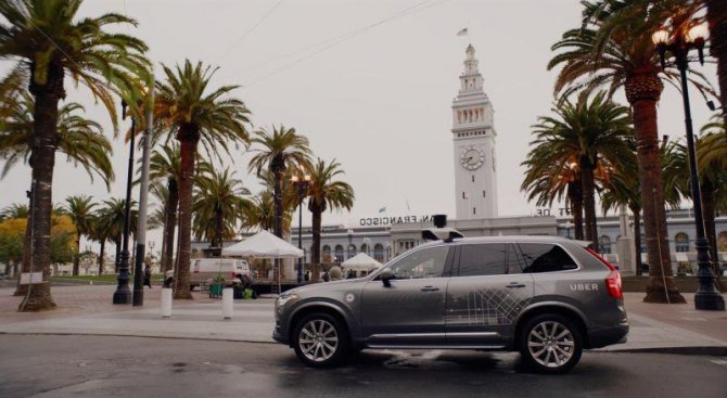 Uber пуска нови автономни Volvo XC90 в Сан Франциско