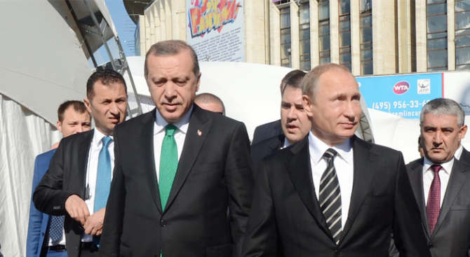Ердоган обсъди по телефона с Путин примирието в Сирия