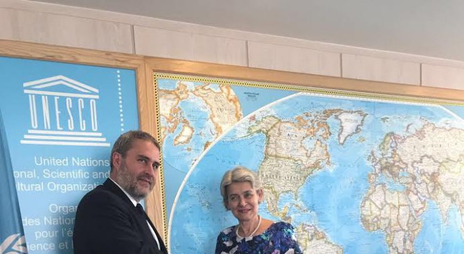 Боил Банов се срещна с генералния директор на ЮНЕСКО Ирина Бокова