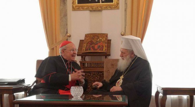 Патриарх Неофит се срещна с кардинал Сардини (снимки)