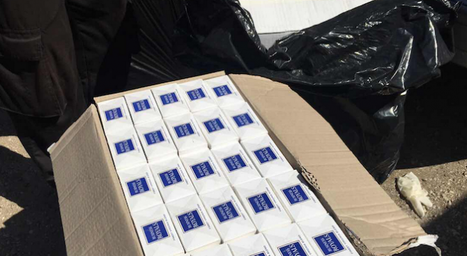 1090 кутии контрабандни цигари откриха гранични полицаи на ГКПП &quot;Лесово&quot;