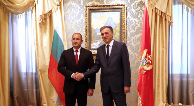 Румен Радев се срещна с президента на Черна гора (снимки)