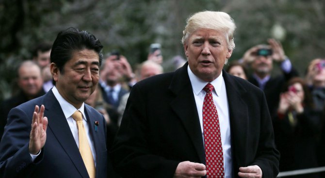 Тръмп: САЩ и Япония са във връхна точка на добрите си отношения