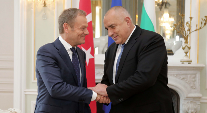 Борисов и Туск обсъдиха очакванията си от срещата ЕС - Турция (галерия)