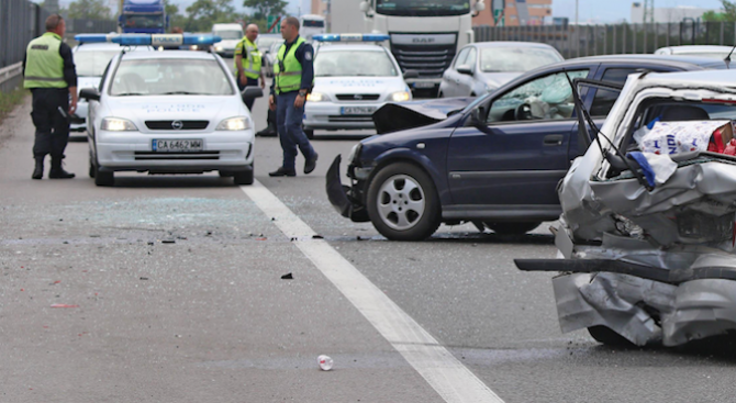 Тежка катастрофа на пътя Пазарджик - Пловдив