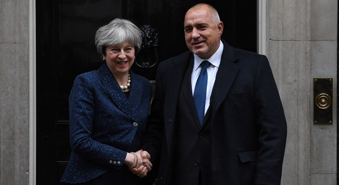 Бойко Борисов проведе телефонен разговор с британския премиер Тереза Мей