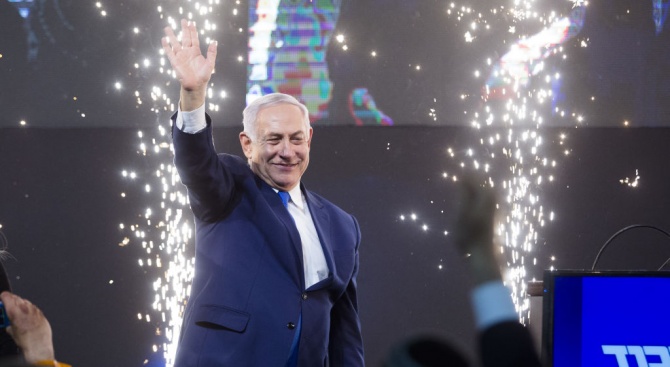 Партията на Нетаняху води след преброени 80% от подадените гласове в Израел