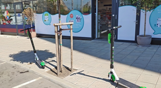 В София вече могат да се ползват електрически скутери под наем