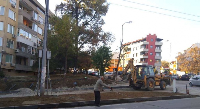 Пропадна част от новоизградена улица във Варна