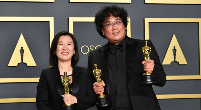 Южнокорейската социална сатира Паразит сътвори история на наградите Оскар след
