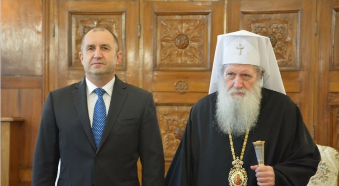 Днес в Синодната палата Българският патриарх НеофитНеофит I е висш
