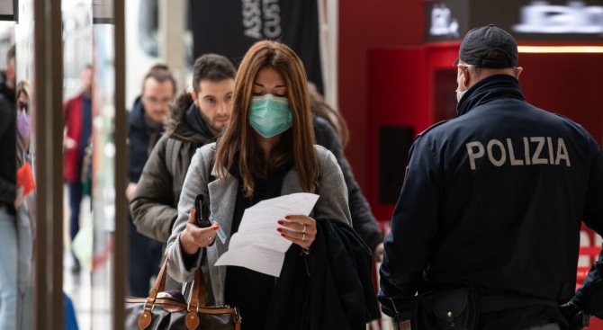 В Италия въведоха нови безпрецедентни мерки срещу коронавируса