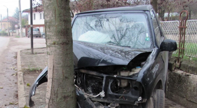 Млада шофьорка катастрофира в Пловдив Това съобщиха от полицията в