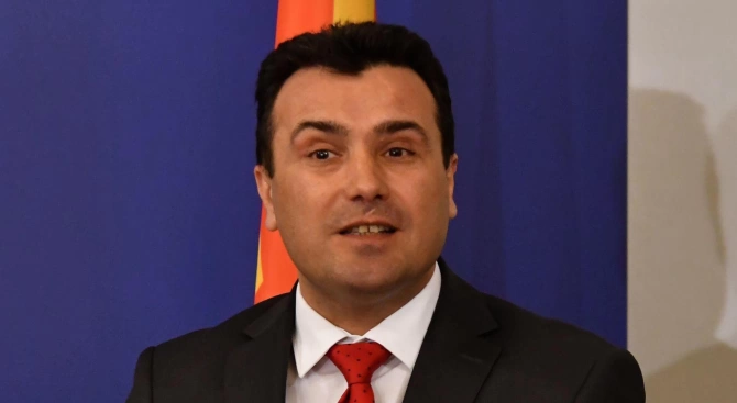 Лидерите на основните партии СДСМ и ВМРО ДПМНЕ в Северна
