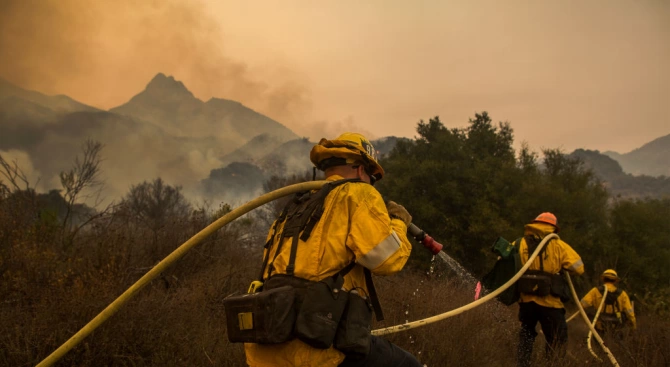 Украйна изпрати над 1000 пожарникари да потушат горските пожари в