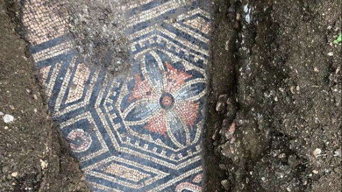 Римска мозайка беше открита под лозе в Северна Италия след