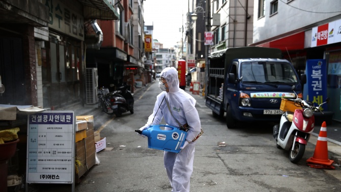 45 нови случая на зараза с коронавируса в Южна Корея