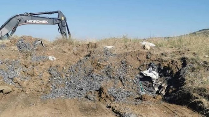 Част от отпадъците от акумулаторни батерии открити на 1 юли