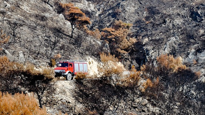 Гръцките власти евакуираха селища заради пожар край Атина 