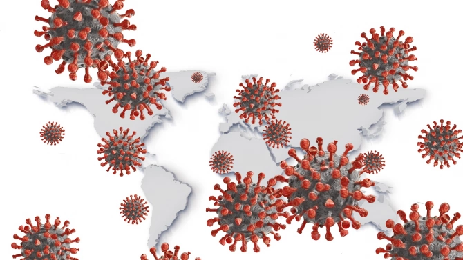 Заразените с коронавирус в целия свят през последното денонощие са