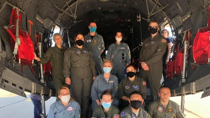 Медицински екипи на летателен състав от Научно приложния център по военномедицинска експертиза