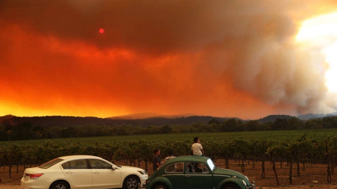 Пожарите в северните части на американския щат Калифорния около град