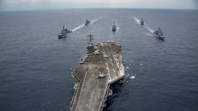 Турция и САЩ проведоха днес съвместни военноморски учения в Средиземно