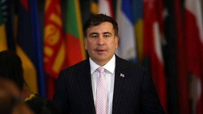 Бившият президент на Грузия Михаил Саакашвили който понастоящем ръководи украинския