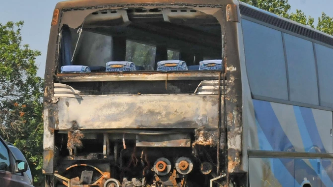 Сигнал за пожар в пътнически автобус пътуващ за Варна е
