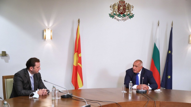 Борисов към македонския външен министър: Между страните ни не трябва да има политически игрички