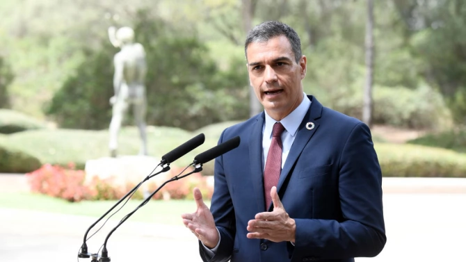Министър председателят на Испания Педро Санчес разкри днес на пресконференция т нар