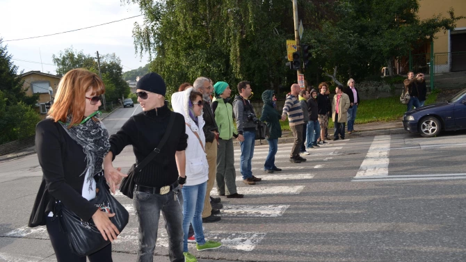 Протестиращи блокираха тази вечер столичния булевард Драган Цанков Преди около