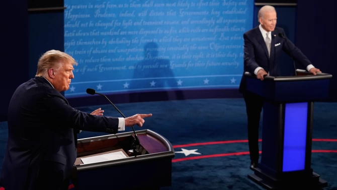 Финалният дебат между президента Доналд Тръмп Доналд Тръмп американски